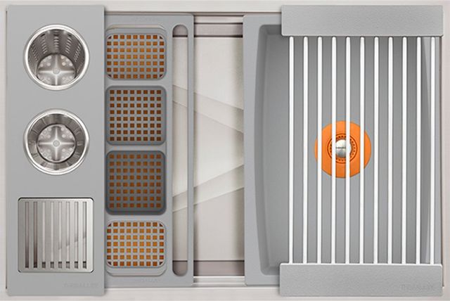 The Galley® Exclusive Gray Resin / Resin+ Ideal WashStation™ 30S with Four Tool Wash Kit-0