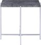 ACME Furniture Adelae Gray End Table with Chrome Base-1