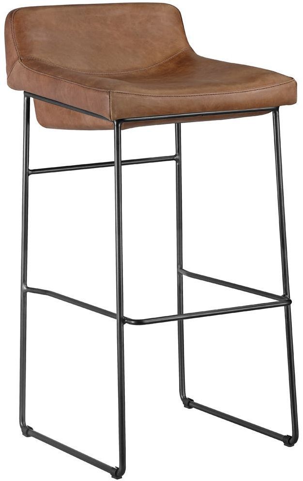Moe's Home Collection Starlet 2 Piece Cappuccino Bar Stool-1