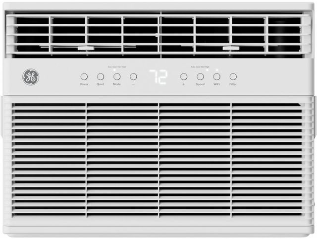 GE® 11,000 BTU's White Window Mount Air Conditioner with Heat Pump-0
