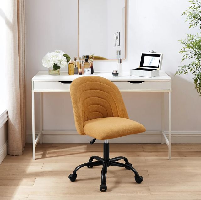 Linon Stormy Yellow Office Chair-1
