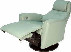 Fauteuil inclinable pivotant Relax en cuir Fjords®
