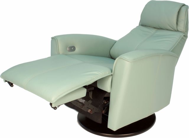 Fjords® Relax Urban Seagreen Small Dual Motion Swivel Recliner-1