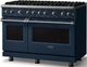 Viking® 5 Series 48" Slate Blue Pro Style Gas (NG) Range with Polished Chrome Trim-2