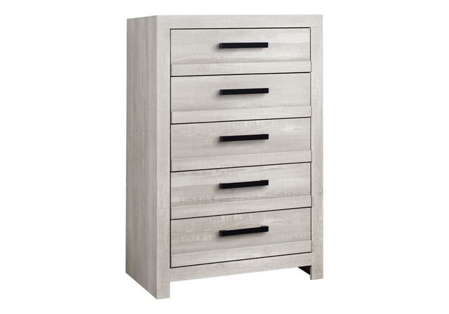 Monarch Specialties Inc. Grey Reclaimed 5-Drawer Chest-0