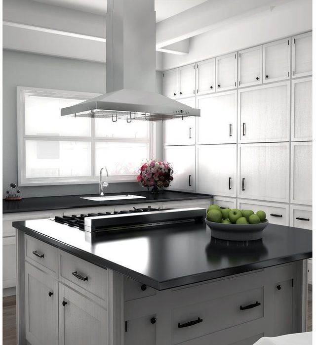 ZLINE 36" Stainless Steel Island Range Hood-1