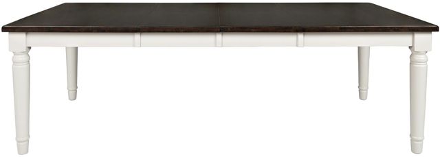 Jofran Inc. Orchard Park Brown Rectangular Extension Table with Light Gray Base-2