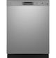 GE® 24" Stainless Steel Built In Dishwasher with Sanitize Cycle and Dry Boost-0