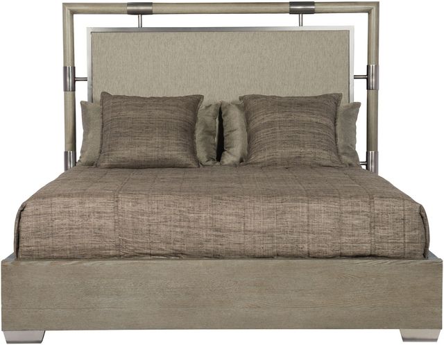 Bernhardt Mosaic Dark Taupe Upholstered Panel Bed-0