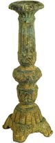 A & B Home Green Tinged Candle Holder-0