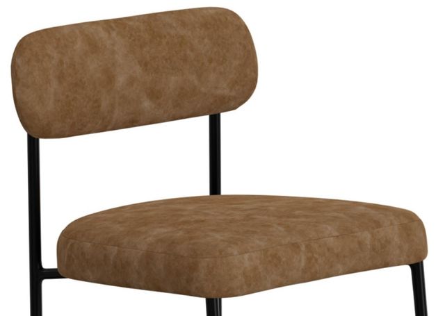 International Furniture Direct Seating Black/Cognac Counter Stool-3