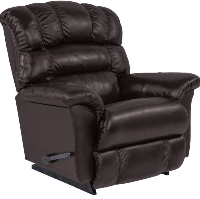La-Z-Boy® Randell Dark Chocolate Leather Manual Rocking Recliner-0
