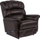 La-Z-Boy® Randell Dark Chocolate Leather Manual Rocking Recliner-0