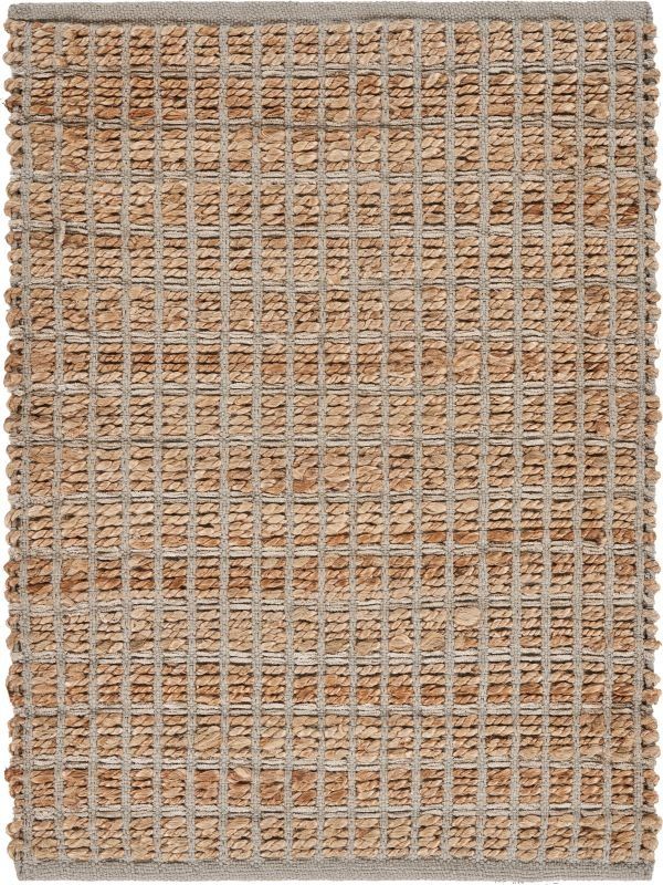 LR Home Natural Fiber Gray 8'x10' Area Rug-0