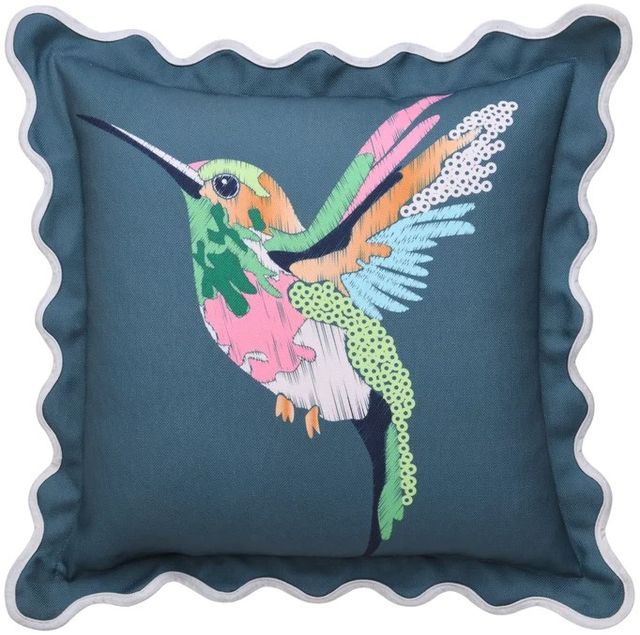 Stylecraft Tamara Day Blue/Green/Pink Designer Pillow-0
