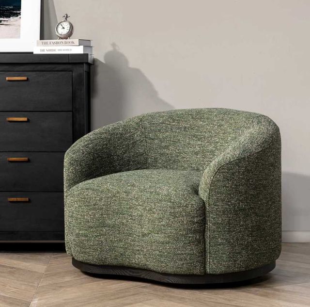 Classic Home Beverly Antique Green Swivel Chair-1