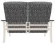Telescope Casual St. Catherine Agra Classic/Desert Aluminum/Fabric Outdoor MGP Cushion Loveseat with Chestnut Rustic Arms-3