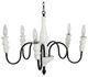 A & B Home Black/White 5-Light Chandelier -0