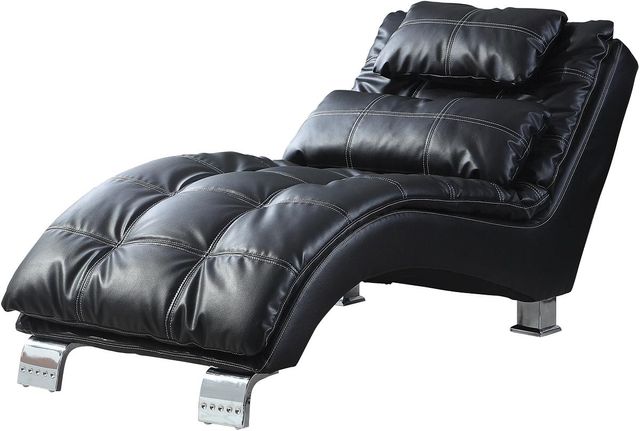 Coaster® Dilleston Black Upholstered Chaise-0