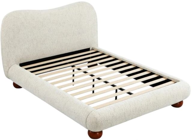 Modus Furniture Anansi Afra Chinchilla Queen Upholstered Platform Bed-2