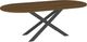 Amisco Customizable Ascencio 84" Racetrack Dining Table with 1" Walnut Veneer Top-0