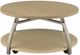 Coaster® Dacre Greige Coffee Table with Satin Nickel Base-5