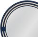 Bassett Mirror Helm Navy/White Wall Accent Mirror-4