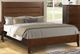 Bernards Dorval Brown Queen Slotted Panel Bed-0