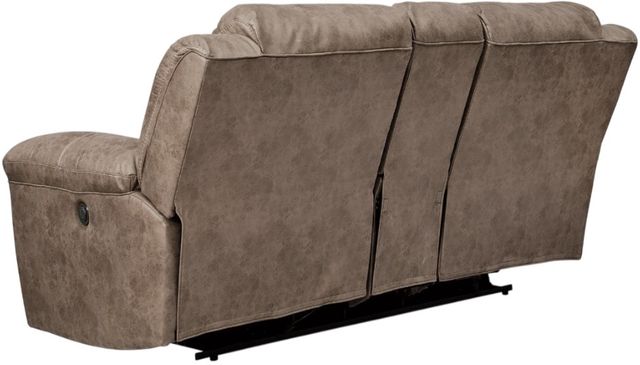 Signature Design by Ashley® Stoneland Fossil Double Reclining Loveseat with Console-2