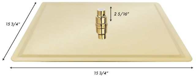 ZLINE Bliss Polished Gold 16" Shower Head-4