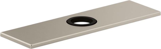 KOHLER® Vibrant Brushed Nickel 8" Rectangular Escutcheon Plate for Insight™ and Kinesis® Faucet-0