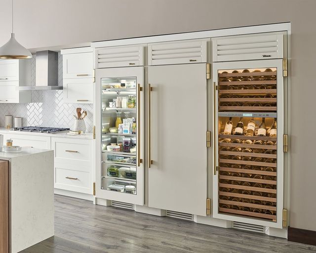 True® 24" 15.4 Cu. Ft. Stainless Steel Dual Zone Wine Column-1