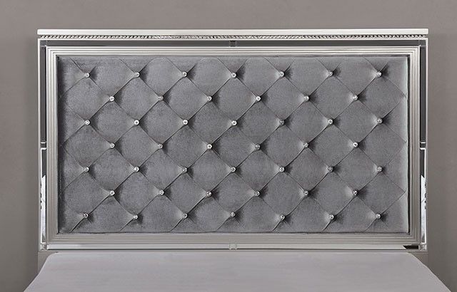Furniture of America® Belleterre Gray Queen Bed-3