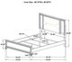 Coaster® Marmore White Queen Panel Bed-4