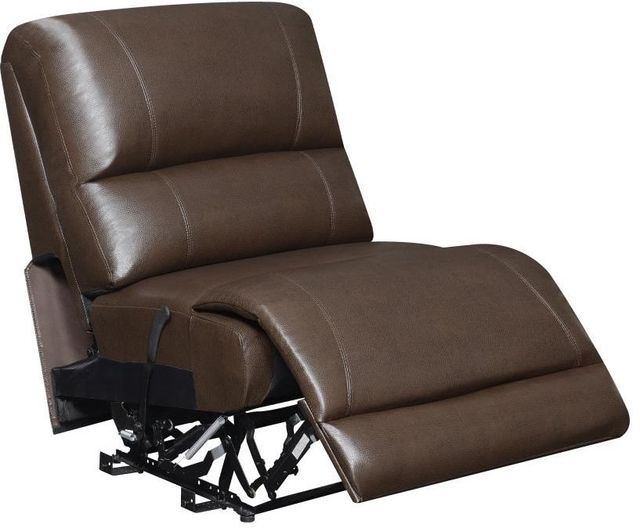 Coaster® Mackenzie 3-Piece Chestnut Reclining Sectional with Chaise-3