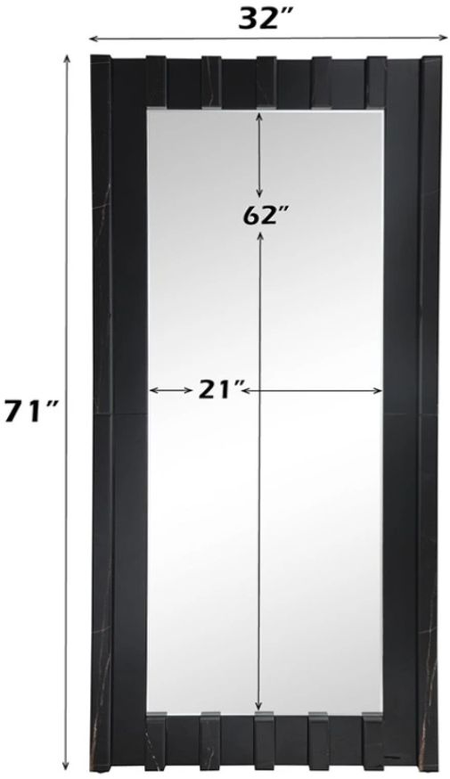 ACME Furniture Dara Black Floor Mirror-2