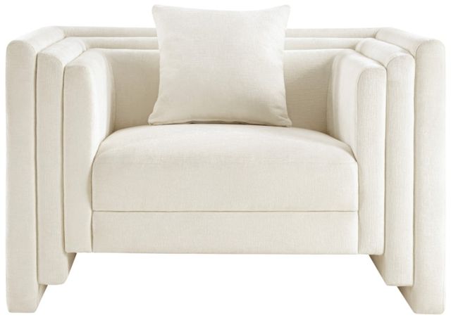 Meridian Furniture Everett Cream Chair-1