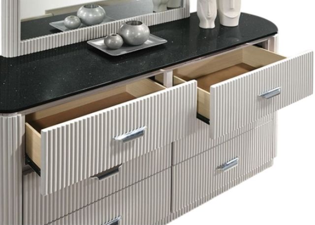 Furniture of America® Aldgate Light Gray Dresser-2