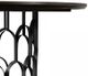 Armen Living Gatsby Oak Round Dining Table with Black Metal Base -2