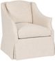 Vanguard® Furniture Vanguard Abigail Jesup Vanilla Waterfall Skirt Swivel Chair-0