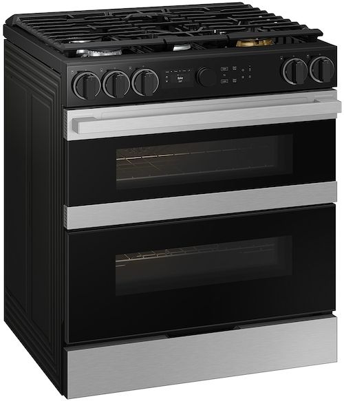 Samsung Bespoke 30" Fingerprint Resistant Stainless Steel Slide-In Dual Fuel Range-3