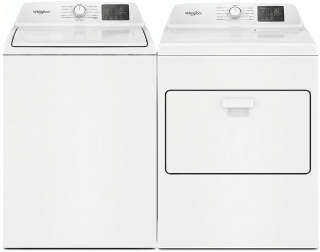 Whirlpool® White Top Load Washer & Electric Dryer Laundry Pair-0
