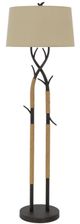 Cal® Lighting & Accessories Pecos Beige/Black Iron Floor Lamp-0