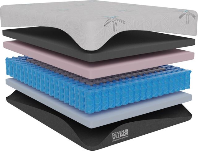 GhostBed® Venus Williams The Rally Hybrid Medium Queen Mattress in a Box-1