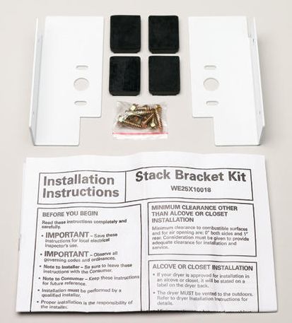 GE® Washer/Dryer Stack Bracket Kit-0