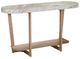 Liberty Furniture Danby Alabaster Sofa Table with Nutmeg Base-0