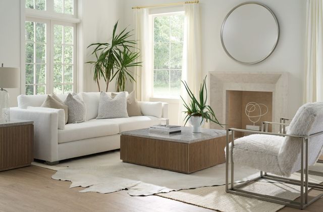 Universal Explore Home™ Avaline Carmen White Cocktail Table with Skylar Base-1