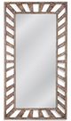 Bassett Mirror Kessler Distressed Brown Floor Mirror-0