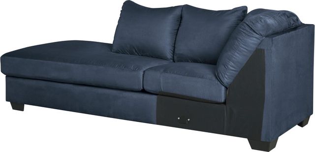 Signature Design by Ashley® Darcy 2-Piece Blue Left-Arm Facing Sofa Sectional and Chaise-1