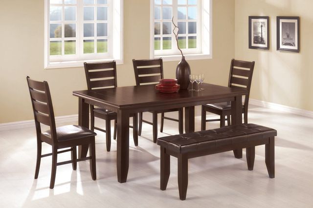 Coaster® Dalila 5-Piece Cappuccino Dining Table Set